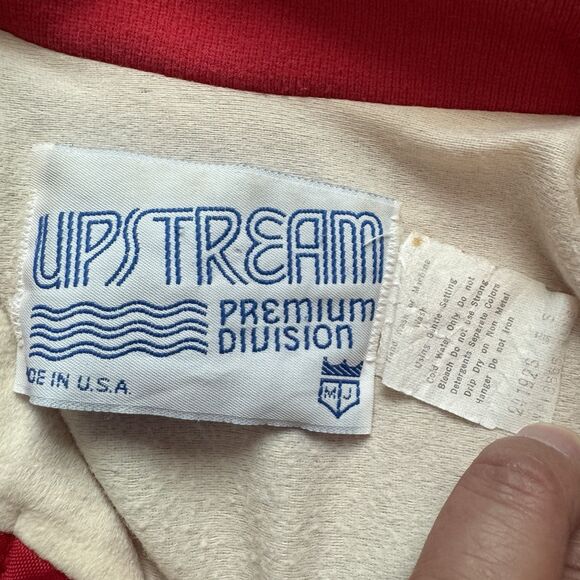 Vintage 80s AP Mufflers Pipes Nylon Bomber Jacket Size S Made In USA - Picture 2 of 8